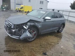2018 Audi SQ5 Premium Plus with VIN WA1A4AFY2J2203130, listed as a Copart auction lot 45744944 with 57,055 mi miles and Salvage Title. Bid and sale history available at DreamBid. Image 1.