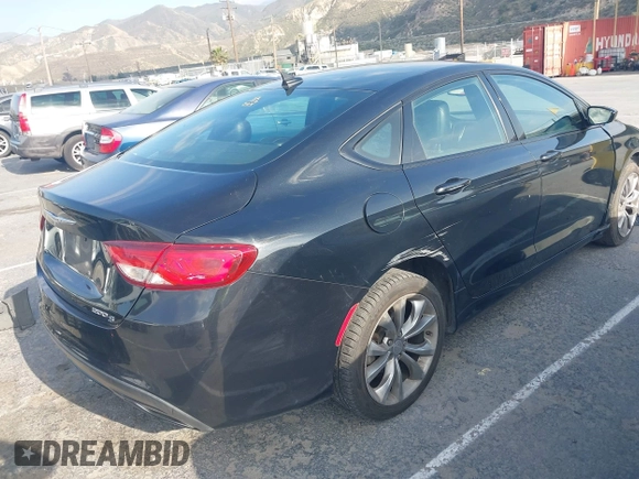 2015 Chrysler 200 S with VIN 1C3CCCBG7FN706964, listed as a IAAI auction lot 42117445 with 144,286 mi miles and . Bid and sale history available at DreamBid. Image 4.