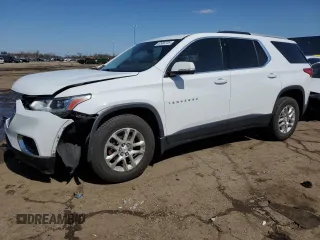 2018 Chevrolet Traverse LT Cloth with VIN 1GNERGKW5JJ151733, listed as a Copart auction lot 52908735 with 96,042 mi miles and Salvage Title. Bid and sale history available at carsss.com. Image 1.