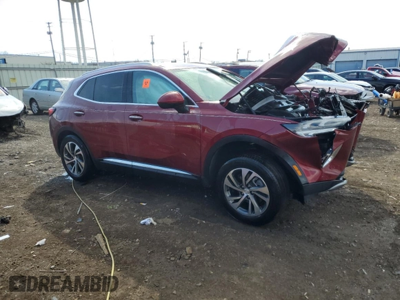 2021 Buick Envision Essence with VIN LRBFZNR40MD098804, listed as a Copart auction lot 50334565 with Not Provided miles and Salvage Title. Bid and sale history available at carsss.com. Image 4.