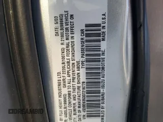 2003 Subaru Legacy L с VIN 4S3BE635337216778, выставлен на аукционе Copart как лот 79542204 с пробегом 161 388 миль миль и Списание • Salvage title. История ставок и продаж доступна на DreamBid. Изображение 12.