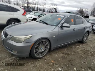 2010 BMW 5 Series 528i xDrive with VIN WBANV1C50AC445193, listed as a Copart auction lot 48023985 with 151,606 mi miles and Salvage Title. Bid and sale history available at carsss.com. Image 1.