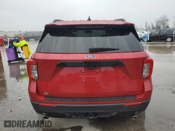 2023 Ford Explorer ST-Line with VIN 1FMSK7KH1PGB70928, listed as a Copart auction lot 42332265 with 16,971 mi miles and Salvage Title. Bid and sale history available at carsss.com. Image 6.