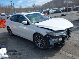 2016 Acura TLX V6 with VIN 19UUB2F30GA006203, listed as a IAAI auction lot 41489757 with 37,403 mi miles. Bid and sale history available at carsss.com. Image 1.