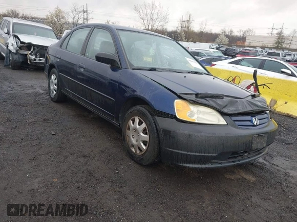 2003 Honda Civic LX with VIN 2HGES165X3H564619, listed as a IAAI auction lot 42017947 with 125,518 mi miles. Bid and sale history available at carsss.com. Image 1.