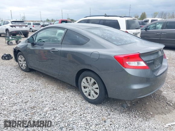 2012 Honda Civic Cpe LX with VIN 2HGFG3B52CH522131, listed as a IAAI auction lot 42071860 with 172,902 mi miles. Bid and sale history available at carsss.com. Image 3.