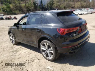 2021 Audi Q3 S line Premium Plus with VIN WA1EECF38M1045420, listed as a Copart auction lot 48039973 with 19,906 mi miles. Bid and sale history available at carsss.com. Image 2.