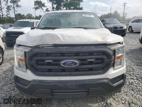 2021 Ford F-150 XL with VIN 1FTEW1CB8MKE68771, listed as a Copart auction lot 54613785 with 68,622 mi miles and Salvage Title. Bid and sale history available at carsss.com. Image 5.