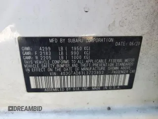 2020 Subaru Impreza Premium with VIN 4S3GTAD63L3723953, listed as a Copart auction lot 62347945 with Not provided miles and Salvage title. Bid and sale history available at DreamBid. Image 12.