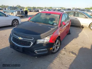 2015 Chevrolet Cruze LT with VIN 1G1PE5SB8F7267925, listed as a IAAI auction lot 41977019 with 111,539 mi miles. Bid and sale history available at carsss.com. Image 2.