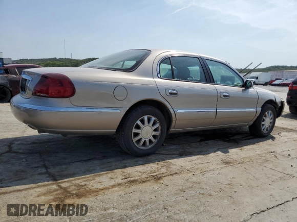 2002 Lincoln Continental with VIN 1LNHM97V22Y699435, listed as a Copart auction lot 66672354 with 216,764 mi miles and Salvage Title. Bid and sale history available at carsss.com. Image 3.
