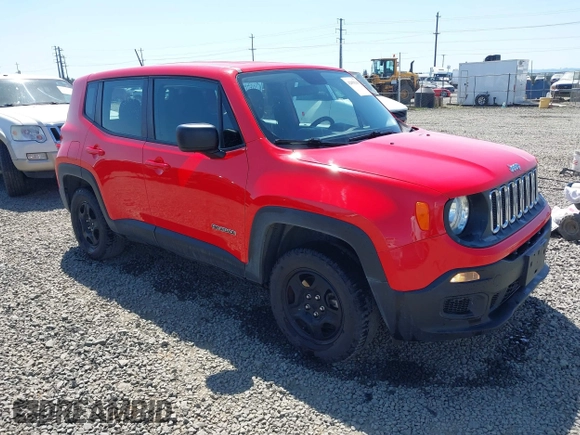 2017 Jeep Renegade Sport z VIN ZACCJBAB8HPG03001, wystawiony jako IAAI lot #42058209 z przebiegiem 80 655 mil mil oraz . Historia ofert i sprzedaży dostępna na DreamBid. Obrazek 1.