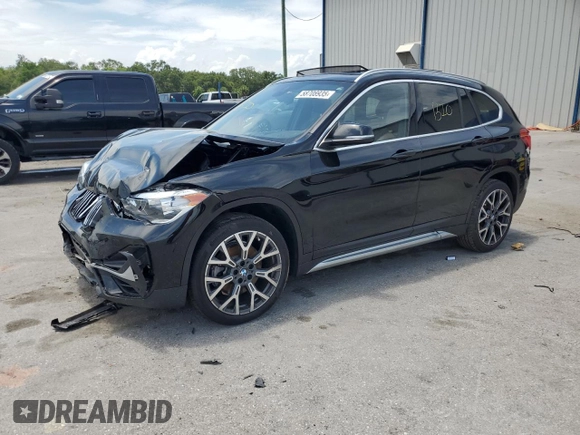 2021 BMW X1 sDrive28i z VIN WBXJG7C05M5U10504, wystawiony jako Copart lot #58708935 z przebiegiem 25 180 mil mil oraz Nie do naprawy • Non repairable. Historia ofert i sprzedaży dostępna na DreamBid. Obrazek 1.