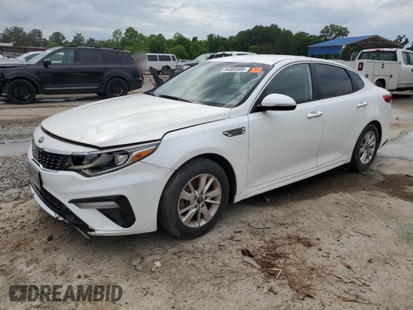 2019 Kia Optima S with VIN 5XXGT4L32KG282629, listed as a Copart auction lot 54585585 with 182,936 mi miles and Clean Title. Bid and sale history available at carsss.com. Image 1.