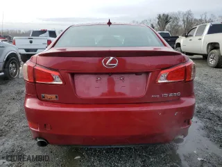 2013 Lexus IS 250 with VIN JTHCF5C20D5062737, listed as a Copart auction lot 42801285 with 93,884 mi miles and Salvage Title. Bid and sale history available at carsss.com. Image 6.