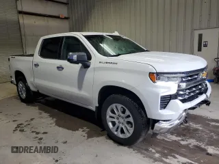 2023 Chevrolet Silverado 1500 LTZ with VIN 1GCUDGED8PZ109631, listed as a Copart auction lot 65185604 with 47,500 mi miles and Salvage Title. Bid and sale history available at carsss.com. Image 4.