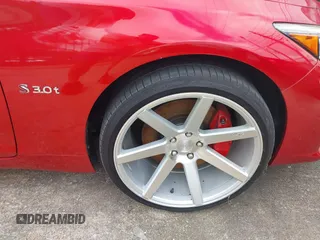2017 Infiniti Q50 Red Sport 400 with VIN JN1FV7AR4HM870570, listed as a IAAI auction lot 41510557 with 1 mi miles. Bid and sale history available at carsss.com. Image 21.