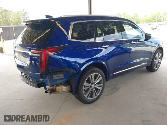 2025 Cadillac XT6 FWD Premium Luxury with VIN 1GYKPCRS5SZ119357, listed as a IAAI auction lot 42087218 with 11,352 mi miles. Bid and sale history available at carsss.com. Image 4.