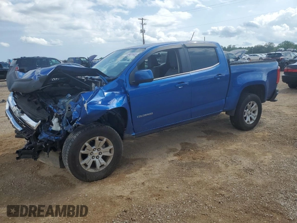 2019 Chevrolet Colorado 2WD LT with VIN 1GCGSCEN4K1209110, listed as a Copart auction lot 59401445 with 44,950 mi miles and Non repairable. Bid and sale history available at DreamBid. Image 1.
