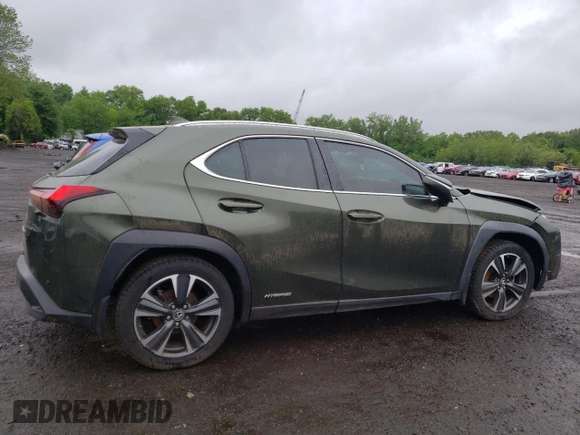 2019 Lexus UX 250h with VIN JTHU9JBH4K2000752, listed as a Copart auction lot 58760355 with 40,969 mi miles and Salvage title. Bid and sale history available at DreamBid. Image 3.