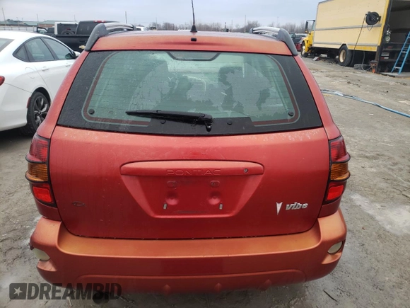 2005 Pontiac Vibe with VIN 5Y2SL63855Z463159, listed as a Copart auction lot 71489253 with 158,836 mi miles and Non Repairable. Bid and sale history available at carsss.com. Image 6.