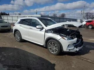 2024 Infiniti QX50 LUXE with VIN 3PCAJ5BB1RF104136, listed as a Copart auction lot 47448215 with 521 mi miles and Salvage Title. Bid and sale history available at carsss.com. Image 4.