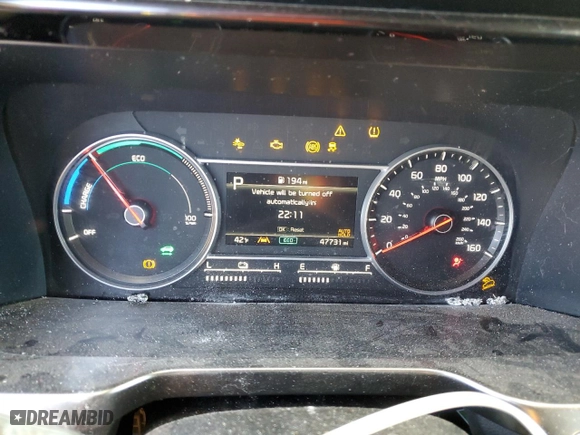 2023 Kia Sorento Hybrid EX with VIN KNDRHDLG6P5199973, listed as a Copart auction lot 49423785 with 47,731 mi miles and Salvage Title. Bid and sale history available at carsss.com. Image 9.
