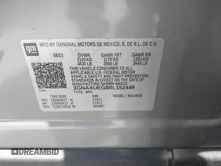 2024 Chevrolet Equinox LT with VIN 3GNAXUEG8RL152449, listed as a IAAI auction lot 42209300 with 39,572 mi miles and . Bid and sale history available at DreamBid. Image 9.