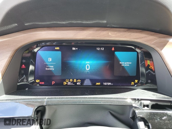 2025 Volkswagen Atlas SE with VIN 1V2WR2CA7SC500575, listed as a Copart auction lot 56872915 with 10,739 mi miles and Salvage title. Bid and sale history available at DreamBid. Image 9.
