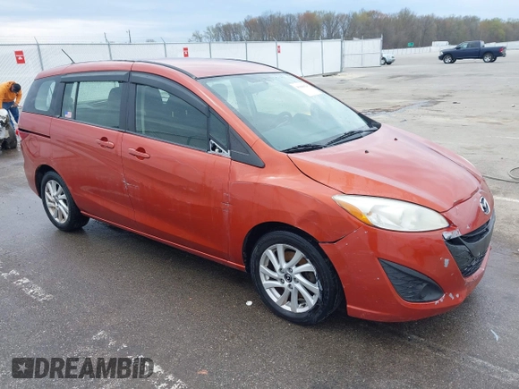 2014 Mazda Mazda5 Sport with VIN JM1CW2BLXE0163261, listed as a IAAI auction lot 41968929 with 149,215 mi miles. Bid and sale history available at carsss.com. Image 1.