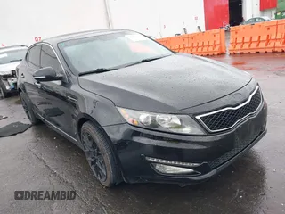 2013 Kia Optima SX with VIN 5XXGR4A64DG128194, listed as a IAAI auction lot 41847329 with 142,508 mi miles and . Bid and sale history available at DreamBid. Image 1.