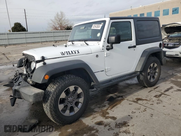 2018 Jeep Wrangler Sport S with VIN 1C4AJWAG1JL884708, listed as a Copart auction lot 82643804 with 80,002 mi miles and Salvage title. Bid and sale history available at DreamBid. Image 1.