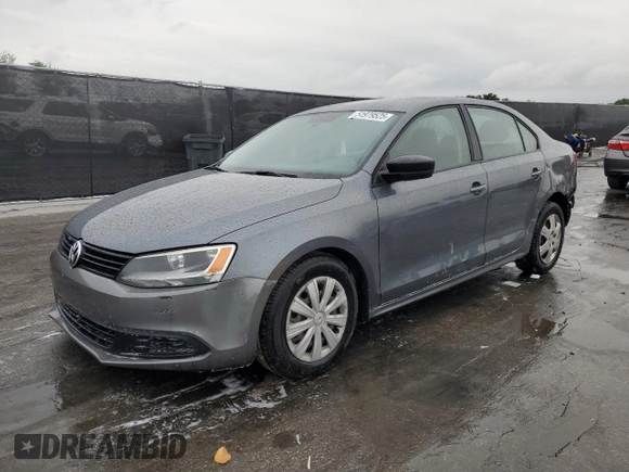 2011 Volkswagen Jetta Sedan S with VIN 3VW1K7AJ4BM049729, listed as a Copart auction lot 51979525 with 147,384 mi miles and Salvage Title. Bid and sale history available at carsss.com. Image 1.