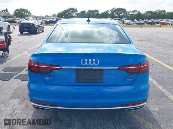 2021 Audi A4 S line Premium with VIN WAUDAAF40MA086180, listed as a IAAI auction lot 42037066 with 34,641 mi miles and . Bid and sale history available at DreamBid. Image 16.