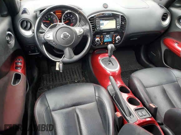 2016 Nissan Juke SL z VIN JN8AF5MV6GT650017, wystawiony jako Copart lot #51366295 z przebiegiem 72 238 mil mil oraz Czysty tytuł • Clean title. Historia ofert i sprzedaży dostępna na DreamBid. Obrazek 8.