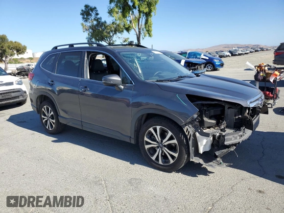 2021 Subaru Forester Limited with VIN JF2SKAUC4MH465791, listed as a Copart auction lot 61262395 with 36,232 mi miles and Salvage title. Bid and sale history available at DreamBid. Image 4.
