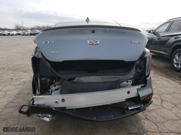 2021 Cadillac CT4 Sport with VIN 1G6DG5RK5M0105737, listed as a Copart auction lot 53405605 with 70,685 mi miles and Clean Title. Bid and sale history available at carsss.com. Image 6.