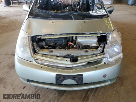 2007 Toyota Prius with VIN JTDKB20U673234573, listed as a Copart auction lot 51957025 with 0 mi miles and Non Repairable. Bid and sale history available at carsss.com. Image 11.