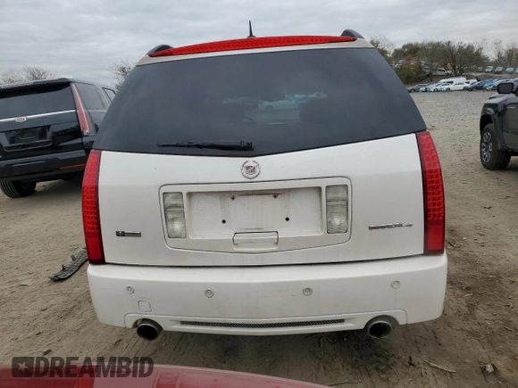 2007 Cadillac SRX with VIN 1GYEE63A870172327, listed as a Copart auction lot 80728804 with 160,973 mi miles and Salvage Title. Bid and sale history available at carsss.com. Image 6.
