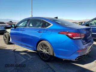 2020 Genesis G80 Sport with VIN KMTFN4JB0LU329802, listed as a Copart auction lot 87034094 with 35,562 mi miles and Salvage title. Bid and sale history available at DreamBid. Image 2.