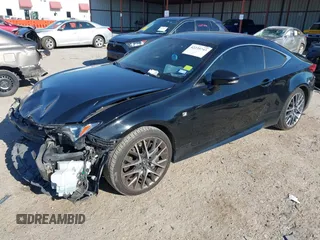 2015 Lexus RC 350 F Sport with VIN JTHHE5BC3F5004742, listed as a IAAI auction lot 42235743 with 108,388 mi miles and . Bid and sale history available at DreamBid. Image 2.