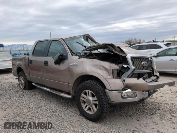 2005 Ford F-150 XLT with VIN 1FTPW14505KB44720, listed as a Copart auction lot 42206155 with 0 mi miles and Salvage Title. Bid and sale history available at carsss.com. Image 4.