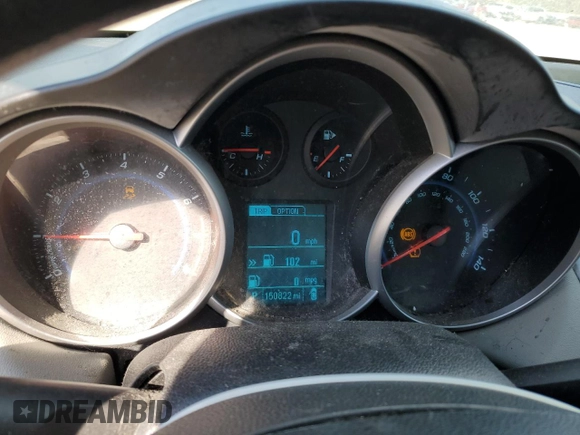 2014 Chevrolet Cruze LS with VIN 1G1PA5SG5E7117812, listed as a Copart auction lot 52942765 with 150,822 mi miles and Salvage Title. Bid and sale history available at carsss.com. Image 9.