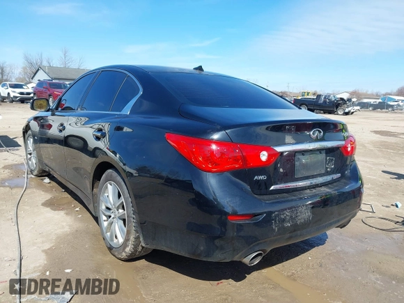 2016 Infiniti Q50 3.0t Premium with VIN JN1EV7AR0GM341921, listed as a IAAI auction lot 41983343 with 42,899 mi miles. Bid and sale history available at carsss.com. Image 3.