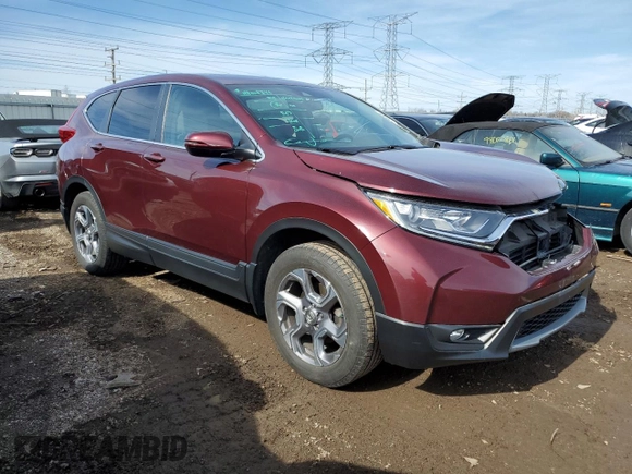 2018 Honda CR-V EX-L with VIN 7FARW2H88JE050602, listed as a Copart auction lot 48007035 with 59,638 mi miles and Salvage Title. Bid and sale history available at carsss.com. Image 4.