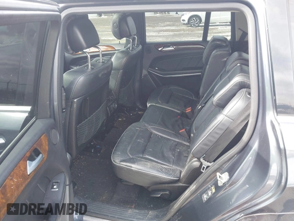 2014 Mercedes-Benz GL-Class GL 550 with VIN 4JGDF7DE3EA321574, listed as a IAAI auction lot 41598200 with 93,190 mi miles. Bid and sale history available at carsss.com. Image 8.