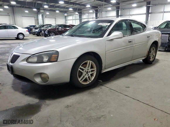 2005 Pontiac Grand Prix GTP with VIN 2G2WR524651340492, listed as a Copart auction lot 83952474 with 276777 miles and Salvage Title. Bid and sale history available at carsss.com. Image 1.