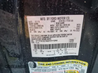 2013 Ford F-150 XL with VIN 1FTFW1ET8DFD11292, listed as a Copart auction lot 84464904 with 71,039 mi miles and Salvage title. Bid and sale history available at DreamBid. Image 14.