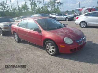 2005 Dodge Neon SXT with VIN 1B3ES56CX5D175274, listed as a IAAI auction lot 41925092 with 197,642 mi miles. Bid and sale history available at carsss.com. Image 1.