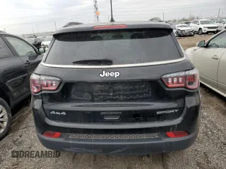 2021 Jeep Compass Sport with VIN 3C4NJDAB8MT554681, listed as a Copart auction lot 50680095 with 19,750 mi miles and Salvage title. Bid and sale history available at DreamBid. Image 6.